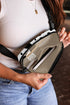 Western Animal Print Nylon Crescent Adjustable Crossbody Bag