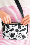 Western Animal Print Nylon Crescent Adjustable Crossbody Bag