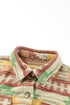 Western Aztec Print Button Flap Pocket Jacket