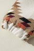 Western Aztec Print Fleece Stand Neck Zip Up Jacket
