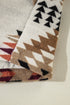 Western Aztec Print Fleece Stand Neck Zip Up Jacket