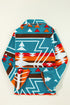 Western Aztec Print Lapel Bell Sleeve Jacket