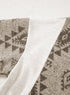 Western Aztec Print Mixed Panel Patchwork Hooded Jacket