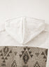 Western Aztec Print Mixed Panel Patchwork Hooded Jacket