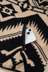 Western Aztec Print Sherpa Fleece Half Button Collared Sweatshirt
