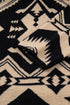 Western Aztec Print Sherpa Fleece Half Button Collared Sweatshirt