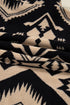 Western Aztec Print Sherpa Fleece Half Button Collared Sweatshirt