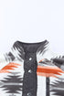 Western Aztec Print Snap Buttoned Fleece Jacket