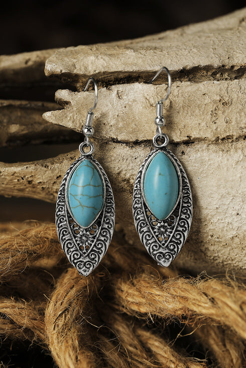 Western Bohemian Antique Style Arabesque Drop Earrings