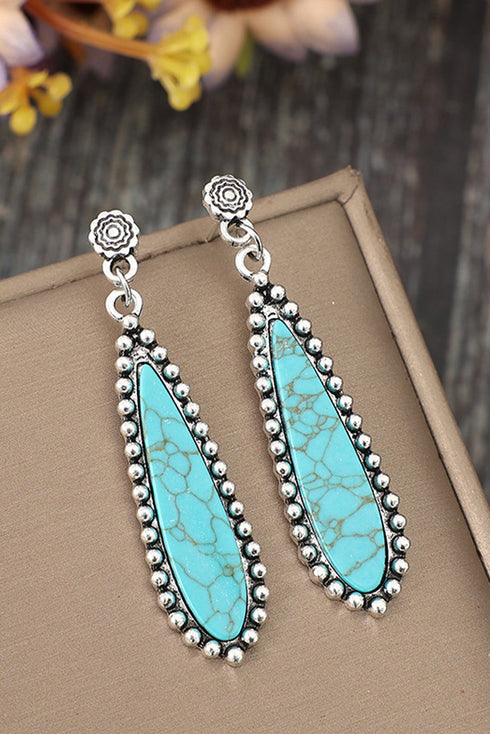Western Bohemian Vintage Inspired Alloy Stone Earrings