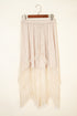 Western Boho Cascading Tiered Lace High Waisted Maxi Skirt