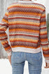 Western Boho Striped Zip Up Long Sleeve Jacket