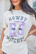 Western Boot Graphic Print Crewneck Short Sleeve Tee