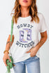Western Boot Graphic Print Crewneck Short Sleeve Tee