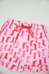 Western Boot Print Short Sleeve Ruffled Shorts Pajama Set