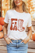 Western Boots Print Crew Neck Graphic Tee