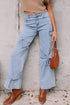 Western Bowknot Detail Boyfriend Cargo Denim Jeans