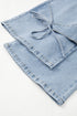 Western Bowknot Detail Boyfriend Cargo Denim Jeans