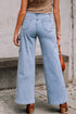 Western Bowknot Detail Boyfriend Cargo Denim Jeans