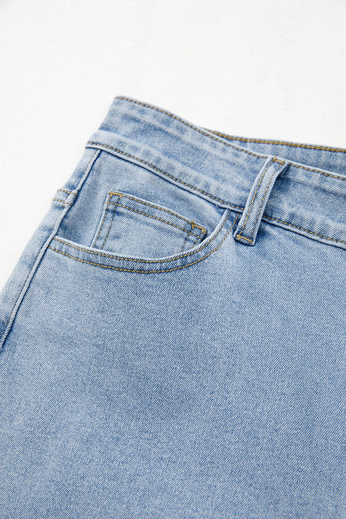 Western Bowknot Detail Boyfriend Cargo Denim Jeans