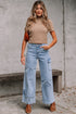 Western Bowknot Detail Boyfriend Cargo Denim Jeans