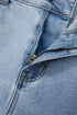 Western Bowknot Detail Boyfriend Cargo Denim Jeans