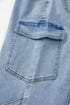 Western Bowknot Detail Boyfriend Cargo Denim Jeans