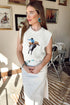 Western Bull Rider Graphic Sleeveless Knit Sweater Vest