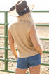 Western Bull Rider Graphic Sleeveless Knit Sweater Vest