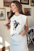 Western Bull Rider Graphic Sleeveless Knit Sweater Vest