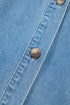 Western Button Down Puff Sleeve Patchwork Denim Mini Dress