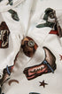 Western Cacti And Boot Print Button Up Shirt