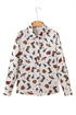 Western Cacti And Boot Print Button Up Shirt