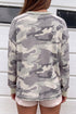 Western Camo Waffle Knit Long Sleeve Top