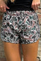Western Camouflage Print Athletic Lined Active Casual Shorts