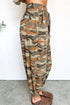 Western Camouflage Print Drawstring Elastic Waist Jogger Pants