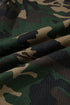 Western Camouflage Print Patch Pocket Wide Leg Barrel Jeans
