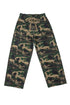 Western Camouflage Print Patch Pocket Wide Leg Barrel Jeans