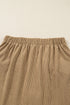 Western Corduroy Button Front Faux Pocket Mini Skirt