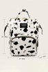Western Cow Print Canvas Multi Pocket Backpack