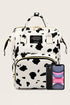 Western Cow Print Canvas Multi Pocket Backpack