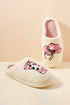 Western Cowgirl Boot And Hat Print Plush Fleece Slippers