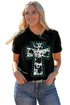 Western Cross Graphic Rolled Cuff Jersey Tee