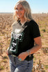 Western Cross Graphic Rolled Cuff Jersey Tee
