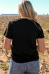 Western Cross Graphic Rolled Cuff Jersey Tee