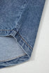 Western Denim Button Flap Pocket Cuffed Short Sleeve Shirt