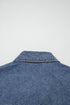 Western Denim Button Flap Pocket Cuffed Short Sleeve Shirt