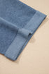 Western Denim Patchwork Blocked Polo T Shirt Dresses