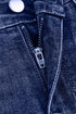 Western Distressed Folded Cuff Straight High Waist Jeans