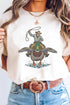 Western Duck Print Graphic Novelty Statement Tee